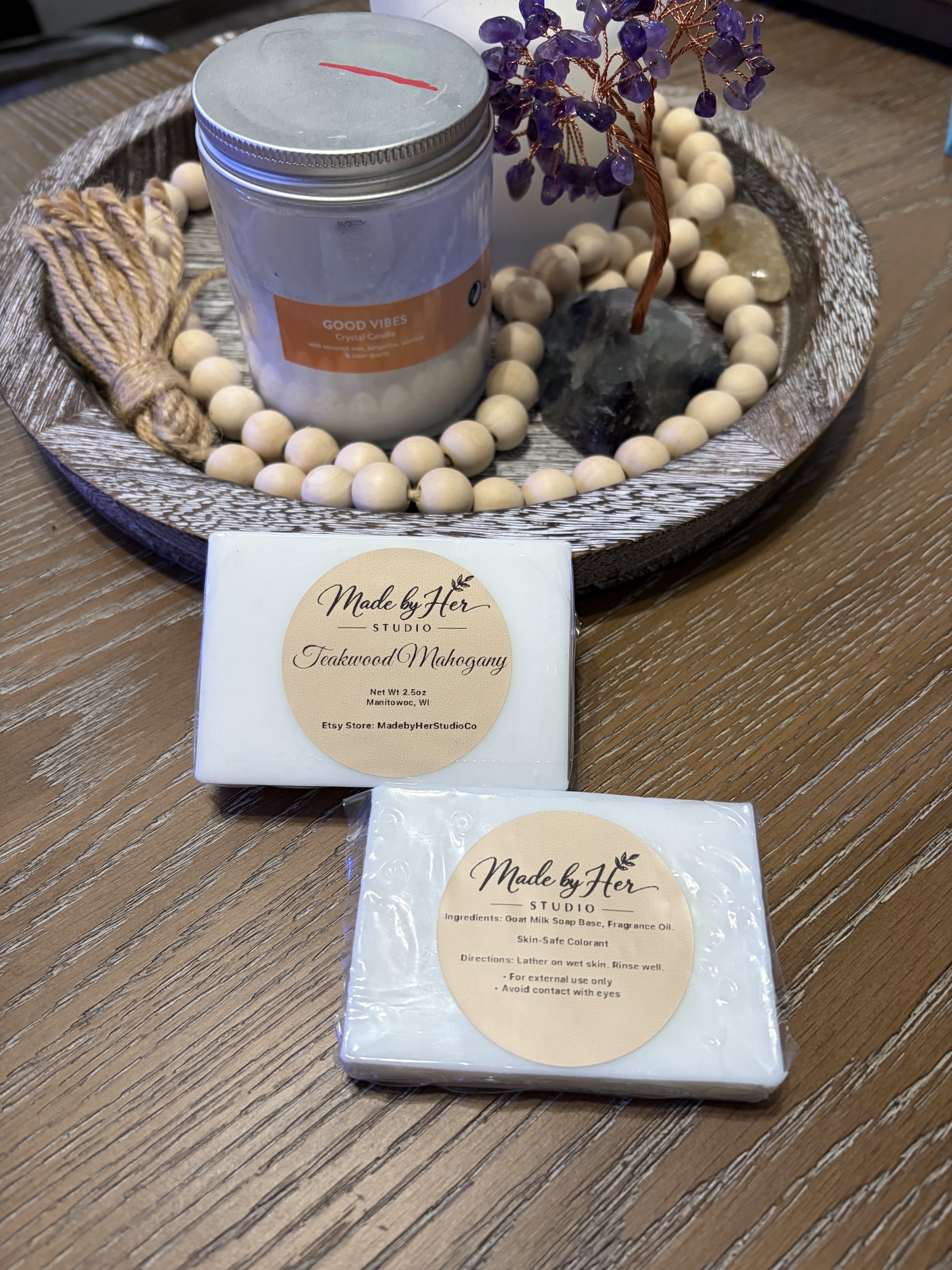 Goat Milk Teakwood Mahogany Soap